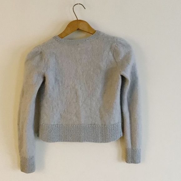 Vintage wool hand made knit open cardigan xs - Picture 5 of 8